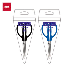iSelect Office scissors 137mm-BL-BK | Blue and Black color | Stainless steel blades | Smooth cutting
