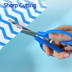 iSelect Office scissors 137mm-BL-BK | Blue and Black color | Stainless steel blades | Smooth cutting