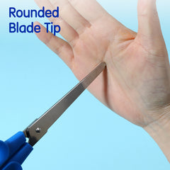 iSelect Office scissors 137mm-BL-BK | Blue and Black color | Stainless steel blades | Smooth cutting