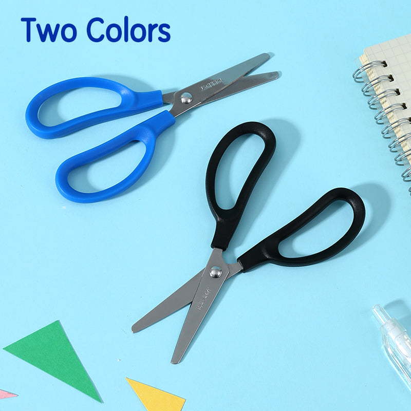 iSelect Office scissors 137mm-BL-BK | Blue and Black color | Stainless steel blades | Smooth cutting