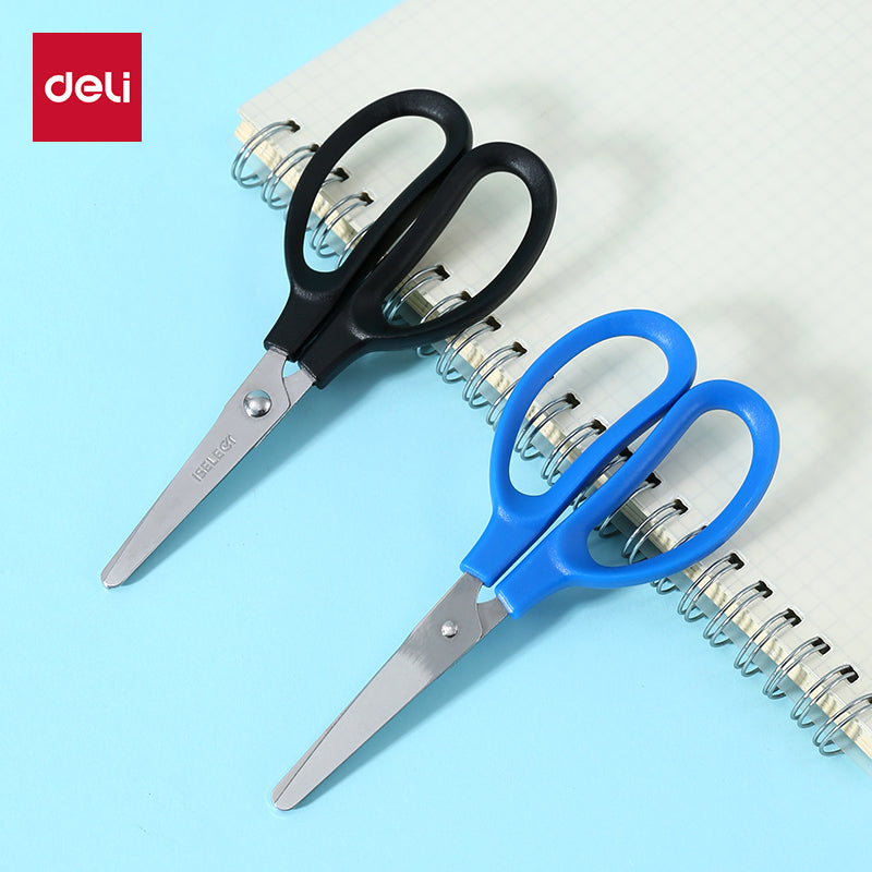 iSelect Office scissors 137mm-BL-BK | Blue and Black color | Stainless steel blades | Smooth cutting