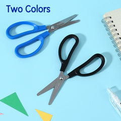 iSelect Office Scissors 162mm-BL-BK | Blue and Black color | Stainless steel blades | Smooth cutting