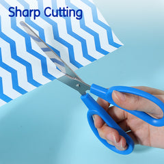 iSelect Office scissors 180mm-BL-BK | Blue and Black color | Stainless steel blades | Smooth cutting