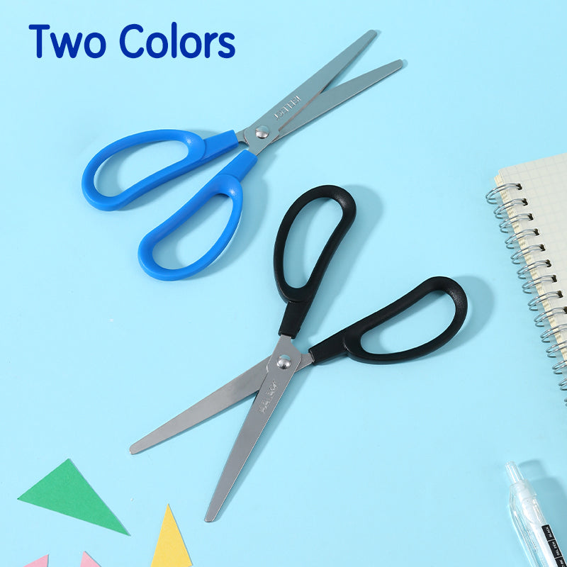 iSelect Office scissors 180mm-BL-BK | Blue and Black color | Stainless steel blades | Smooth cutting