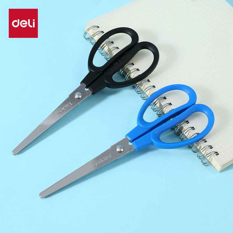 iSelect Office scissors 180mm-BL-BK | Blue and Black color | Stainless steel blades | Smooth cutting