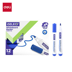 iSelect Whiteboard marker-1.8mm-BL | Blue ink | Bullet-tip | Smooth | Water-resistant tip