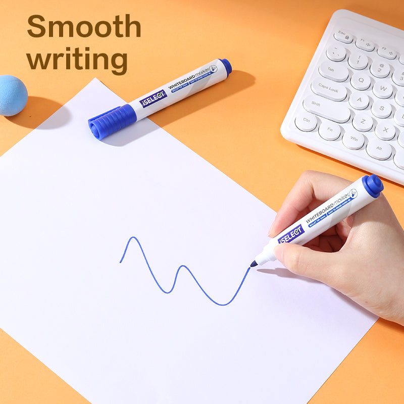 iSelect Whiteboard marker-1.8mm-BL | Blue ink | Bullet-tip | Smooth | Water-resistant tip