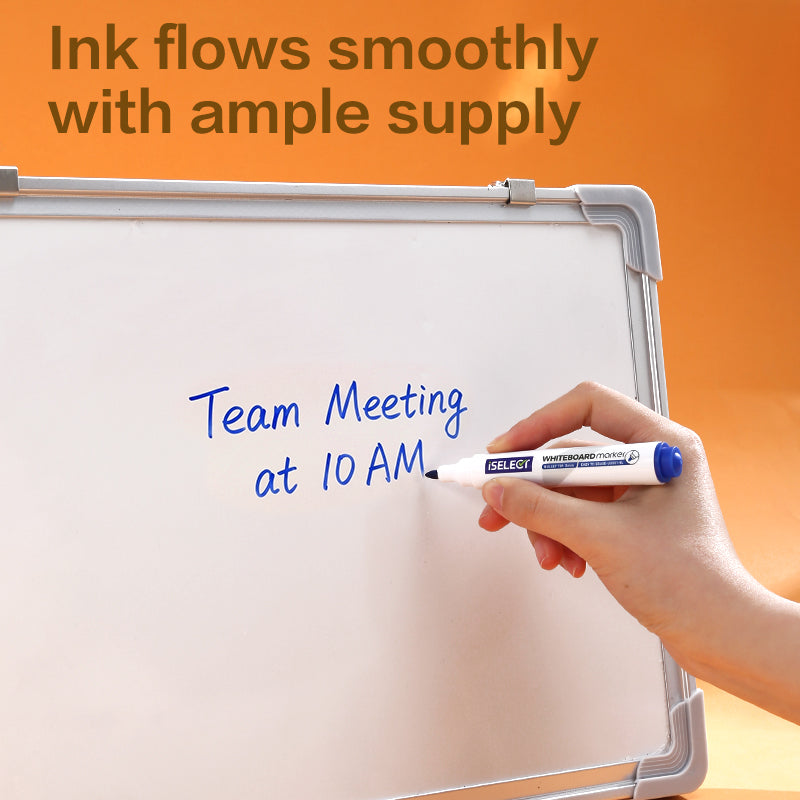 iSelect Whiteboard marker-1.8mm-BL | Blue ink | Bullet-tip | Smooth | Water-resistant tip