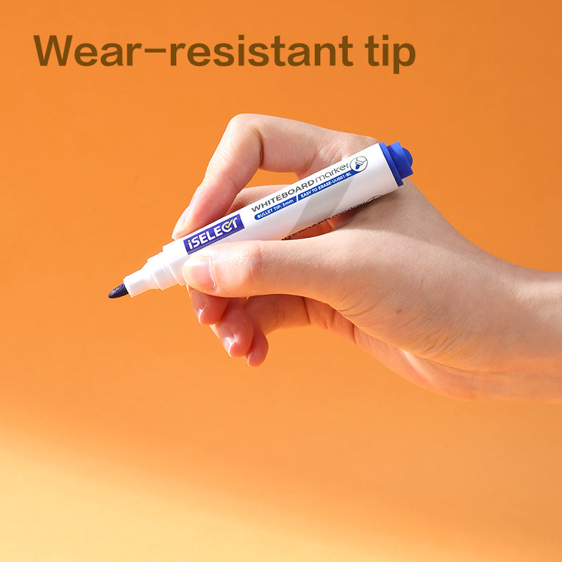 iSelect Whiteboard marker-1.8mm-BL | Blue ink | Bullet-tip | Smooth | Water-resistant tip